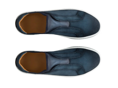 Jack - DEEP BLUE WHITHOUT LACE SUEDE LEATHER SNEAKERS