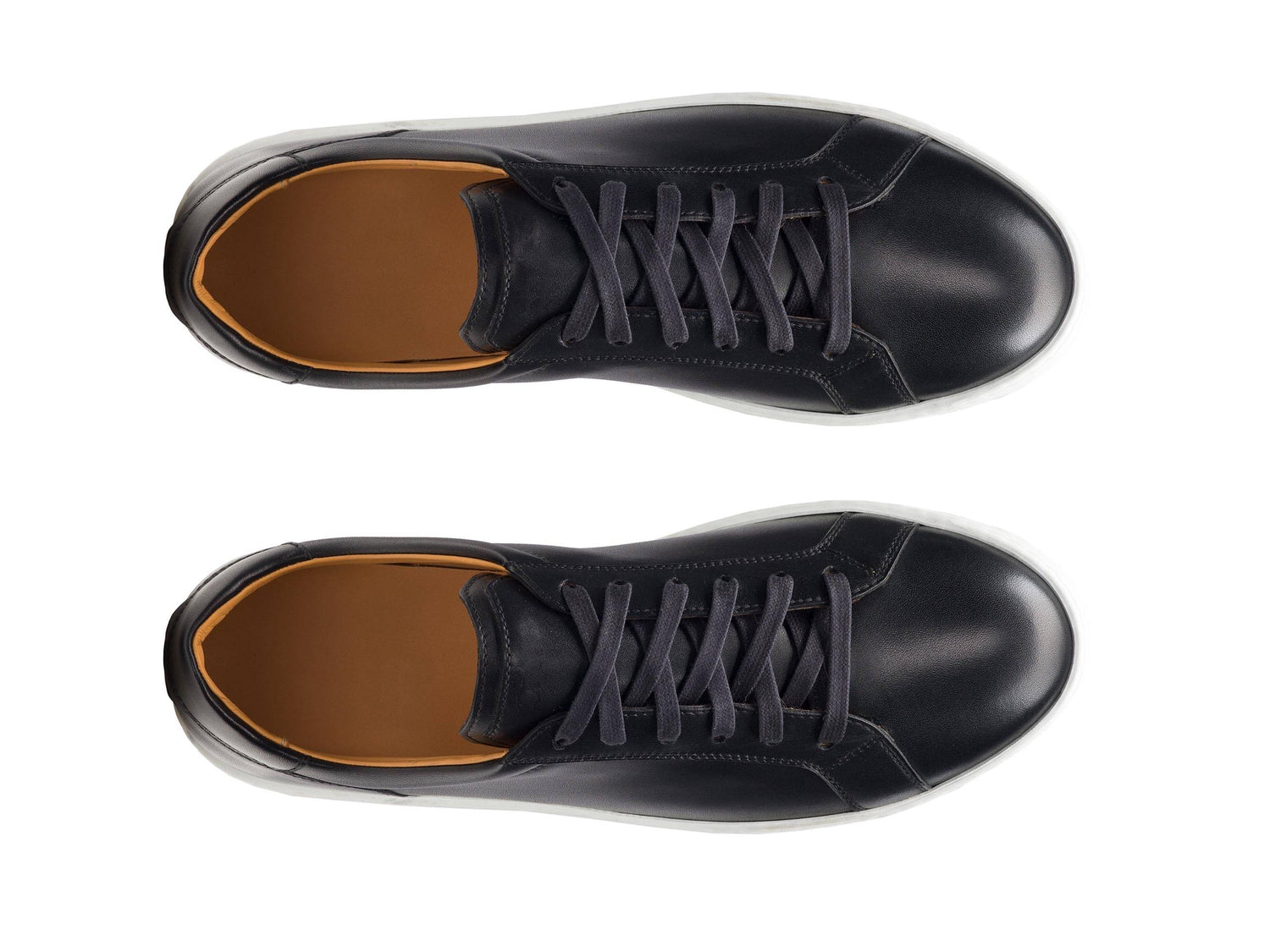 FIRENZE-03 - SHINY BLACK LEATHER SNEAKERS