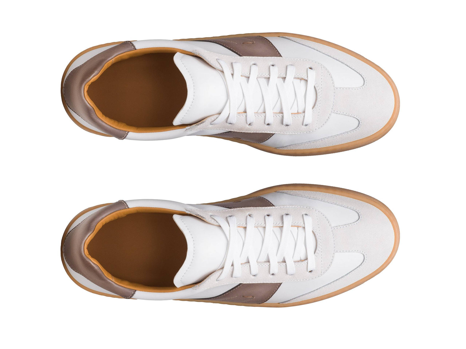 SIENA-GOLD - LIGHT COLOURS  SUEDE LEATHER SNEAKERS