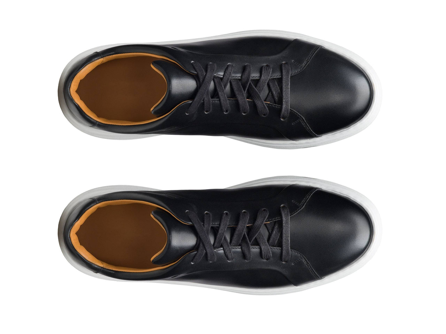 AURELIO-01 - BLACK GLOSY LEATHER SNEAKER