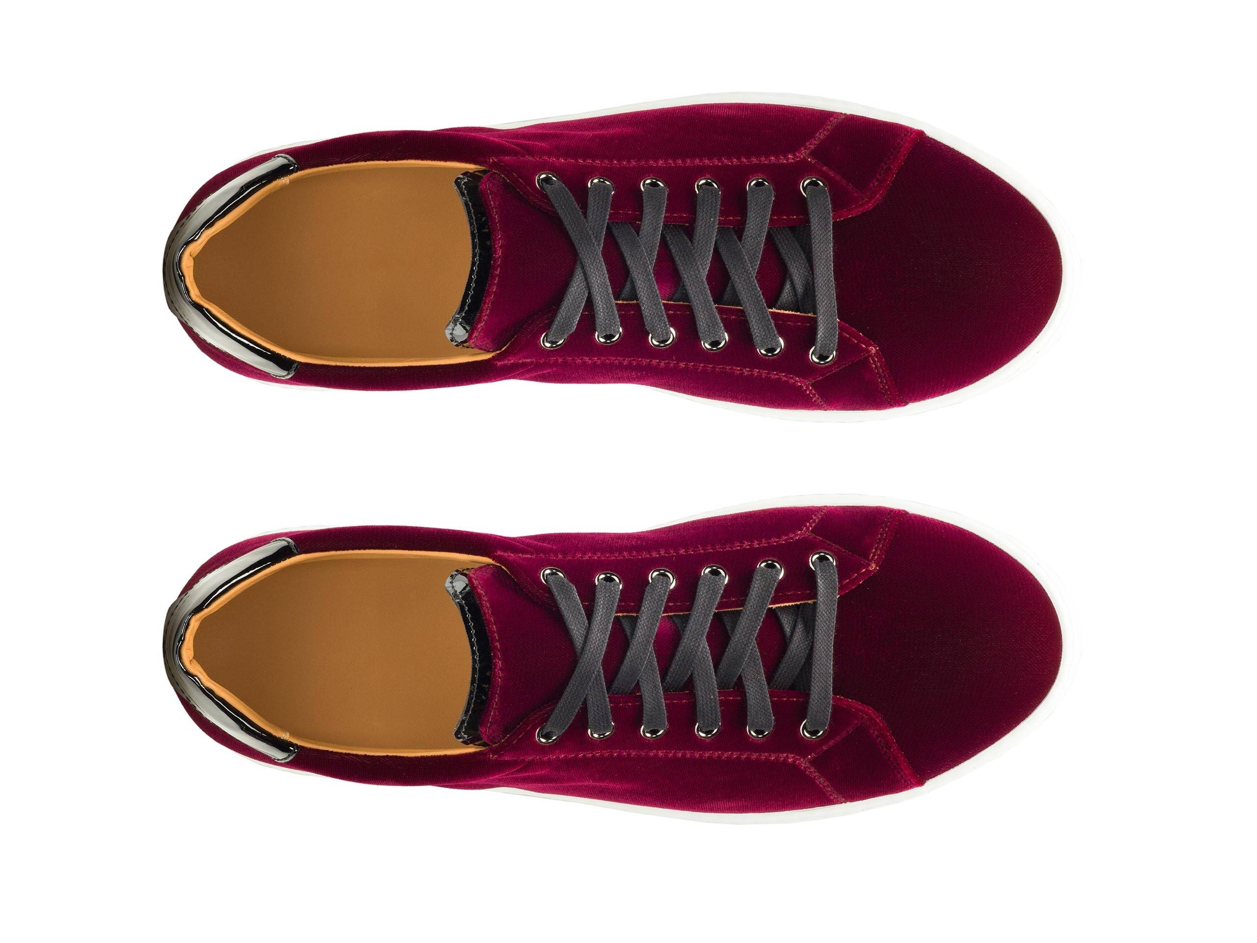 Jack - CHERRY SUEDE LEATHER SNEAKERS