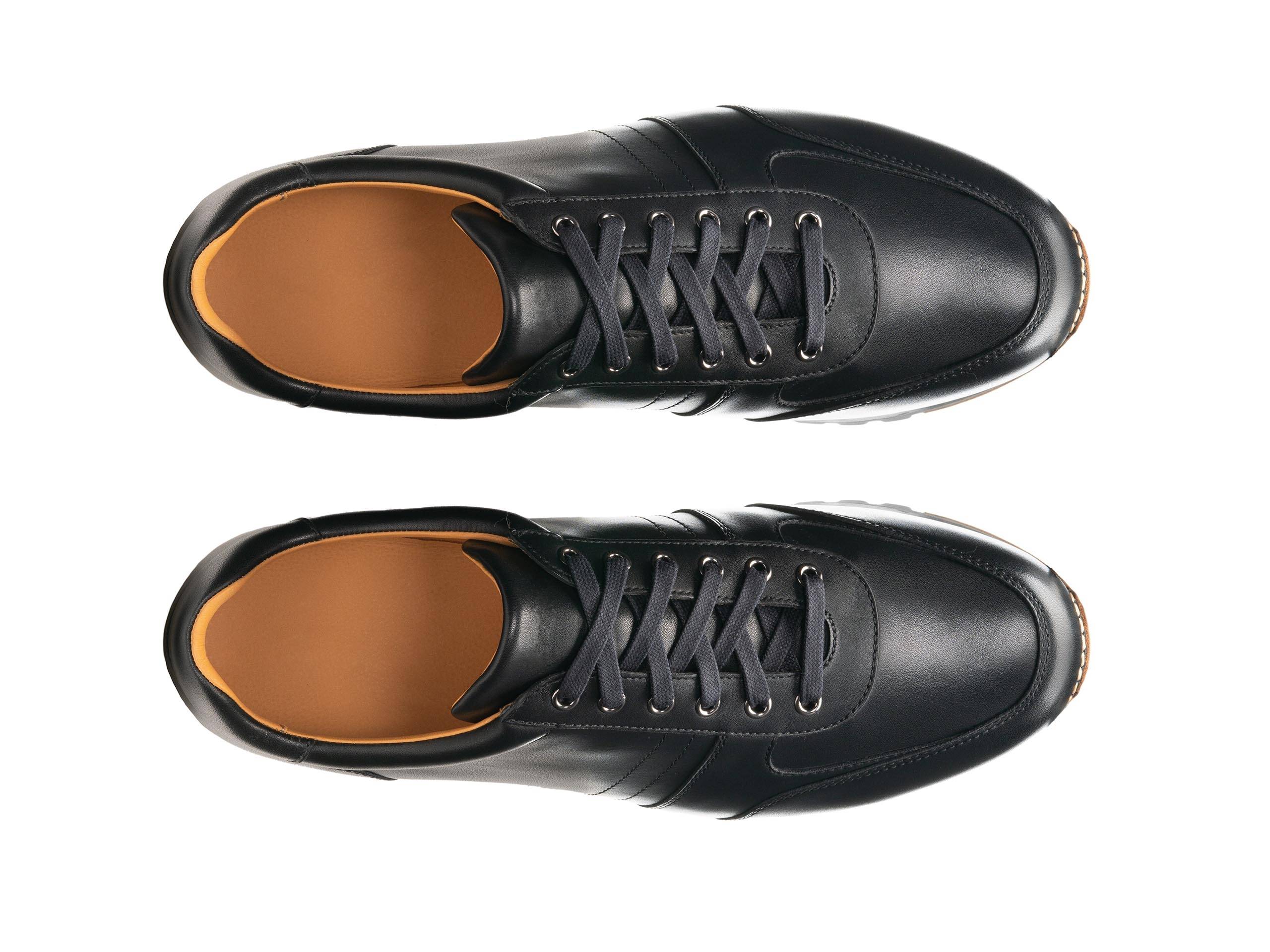 GLIDE 330 | BLACK LEATHER SNEAKER