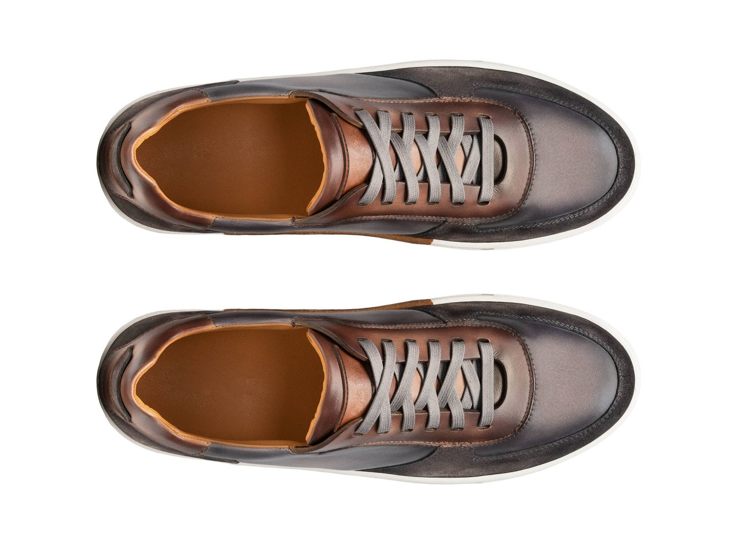 Brendan - BROWN &amp; DUSTY PURPLE SUEDE LEATHER SNEAKERS