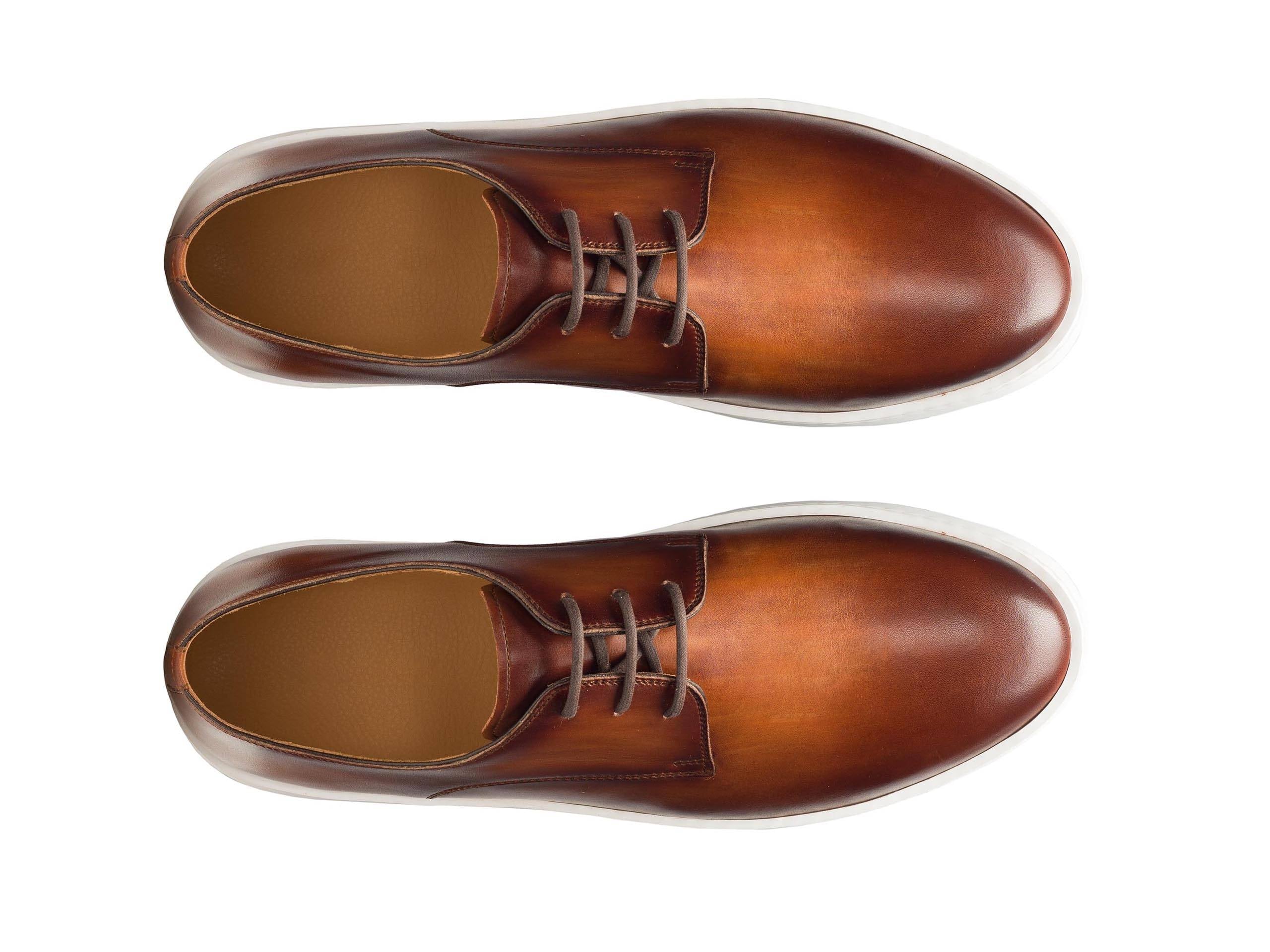 COMO-08 - MATTE TAN LEATHER SNEAKERS