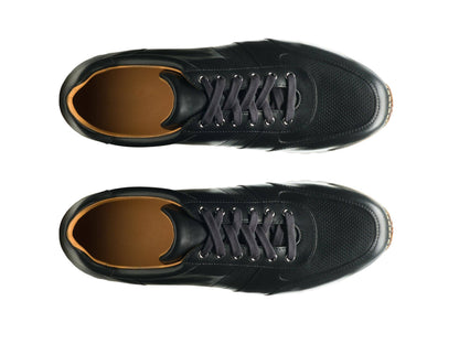 GLIDE 220 | BLACK PUNCH LEATHER SNEAKER