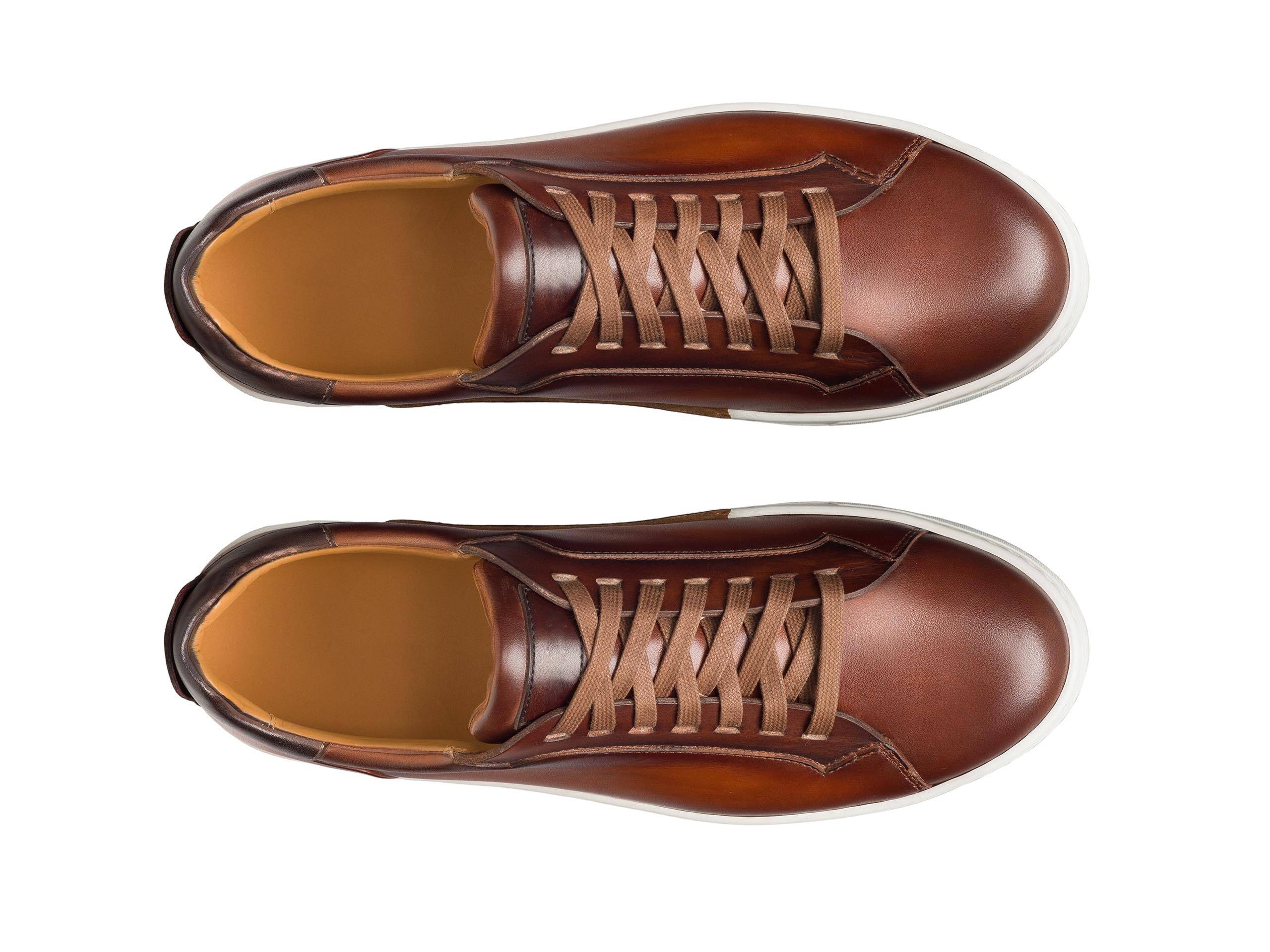 PRIME 101 | DARK TAN LEATHER SNEAKERS