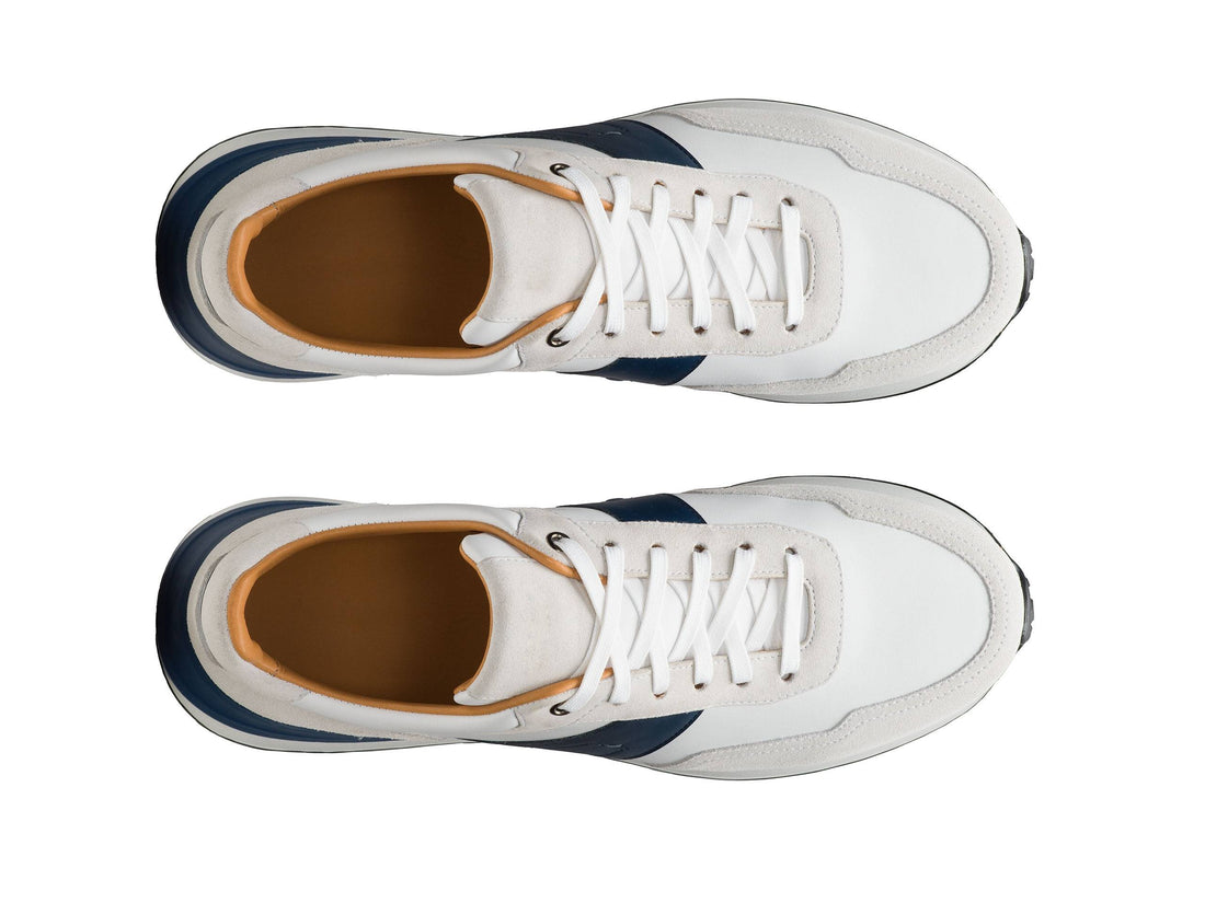 Thomas - LIGHT PINK &amp; BLUE SUEDE LEATHER SNEAKERS