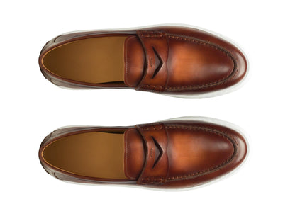 LUCCA-11 - DARK BROWN LEATHER LOAFER