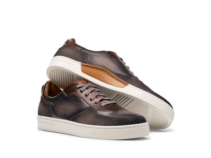 Brendan - BROWN &amp; DUSTY PURPLE SUEDE LEATHER SNEAKERS