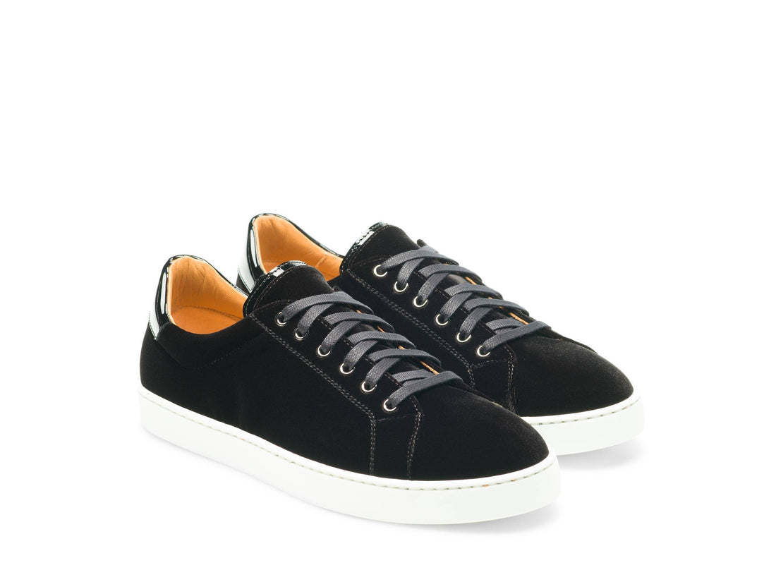 BLACK SUEDE LEATHER SNEAKERS