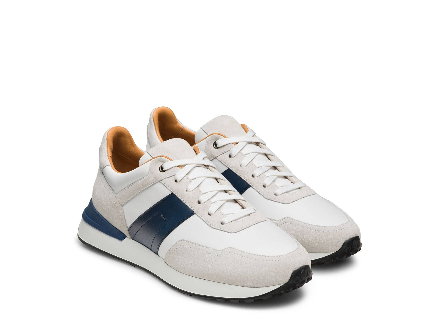 Thomas - LIGHT PINK &amp; BLUE SUEDE LEATHER SNEAKERS
