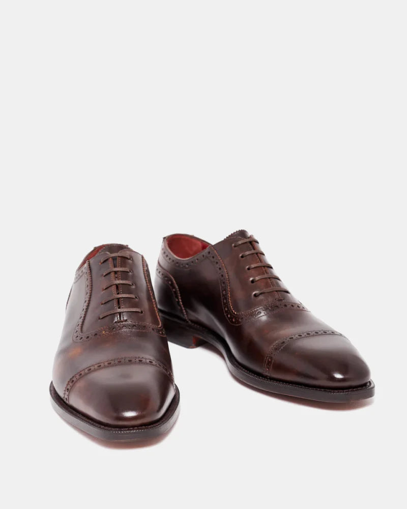 MARCUS| DARK BROWN  LEATHER LACE UPS