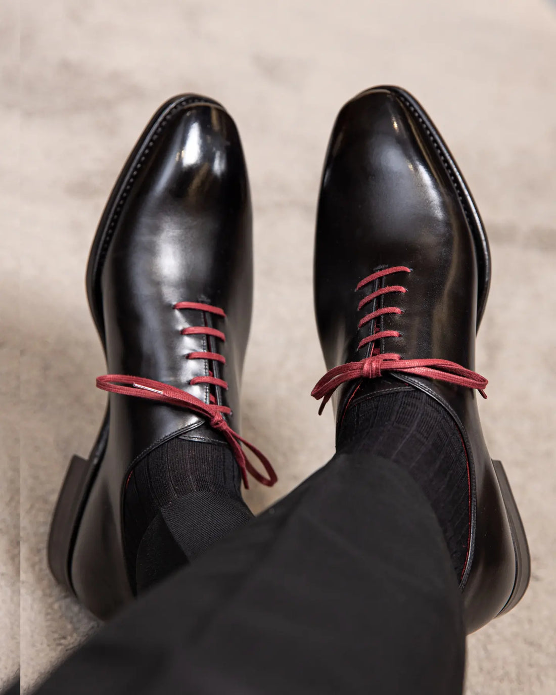 THE ROMAN - BLACK CALF UPPER WITH RED LINING