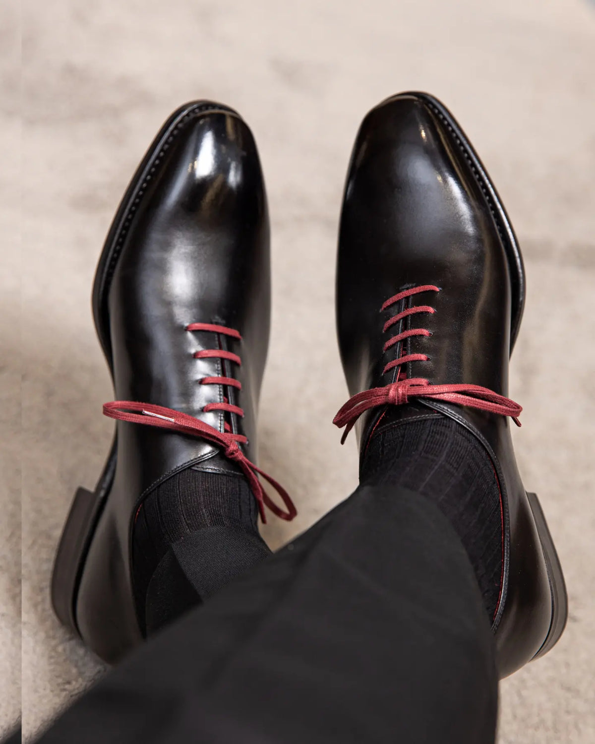 THE ROMAN - BLACK CALF UPPER WITH RED LINING
