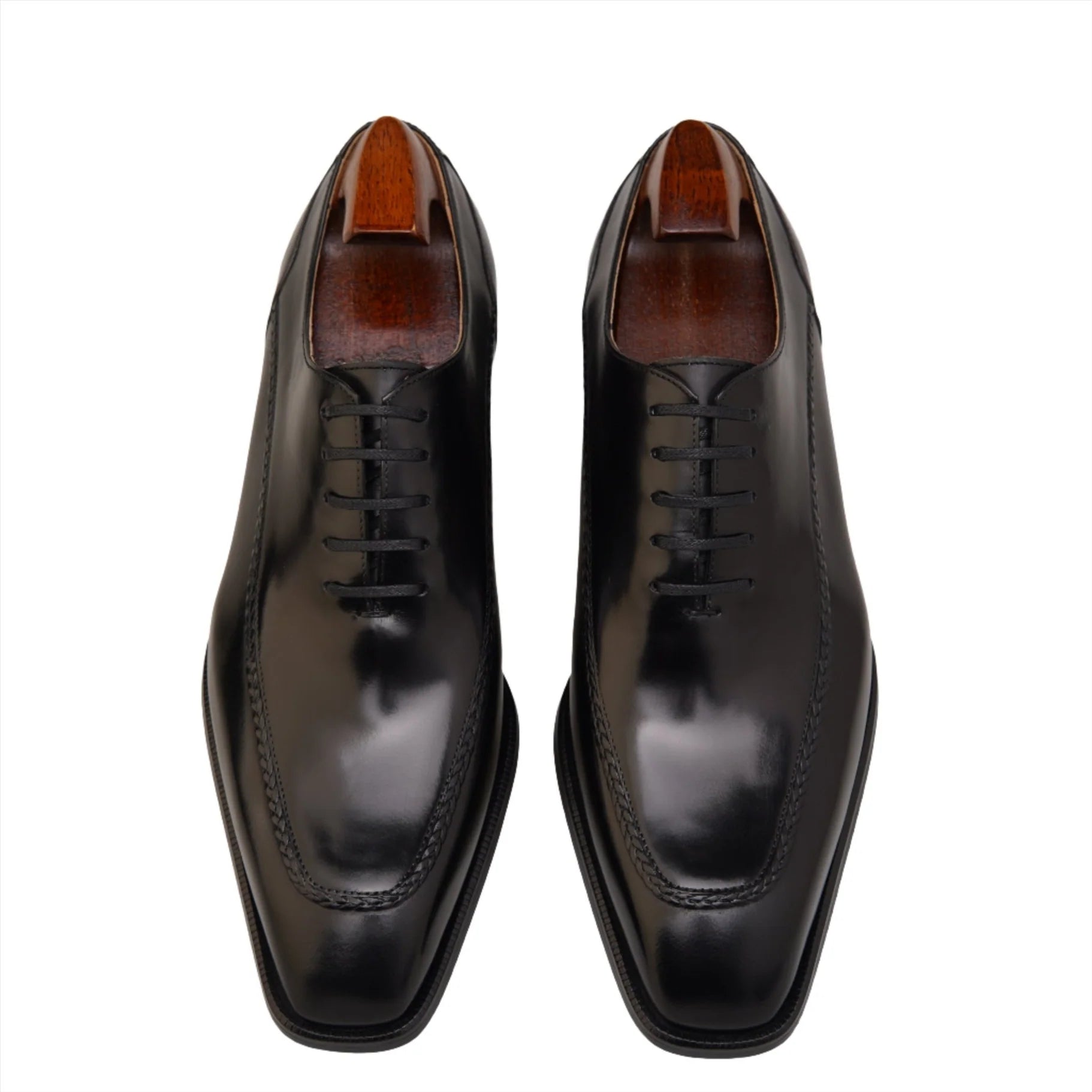 BLACK SMOOTH LEATHER OXFORD