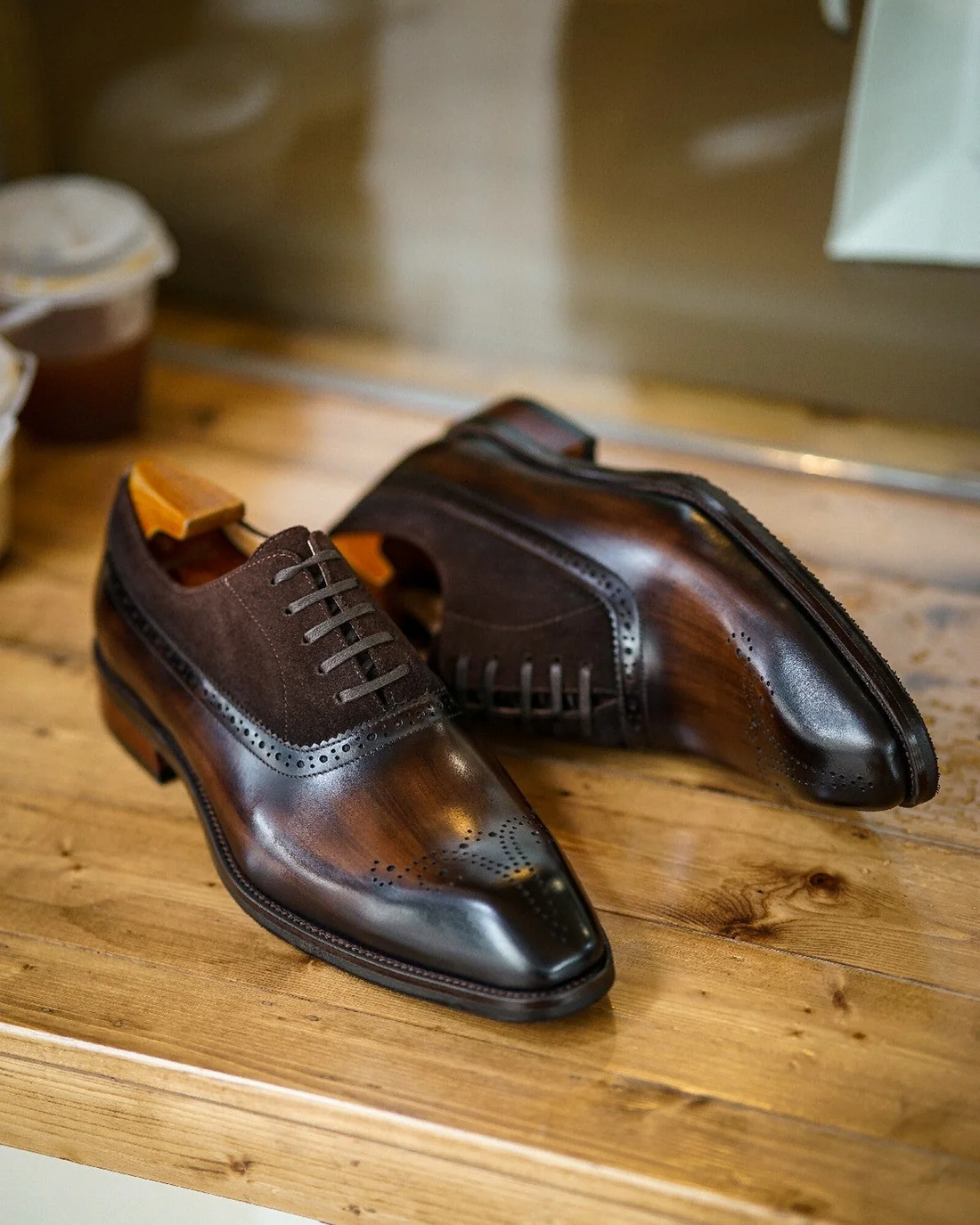 SAM | BROWN LEATHER LACE UPS