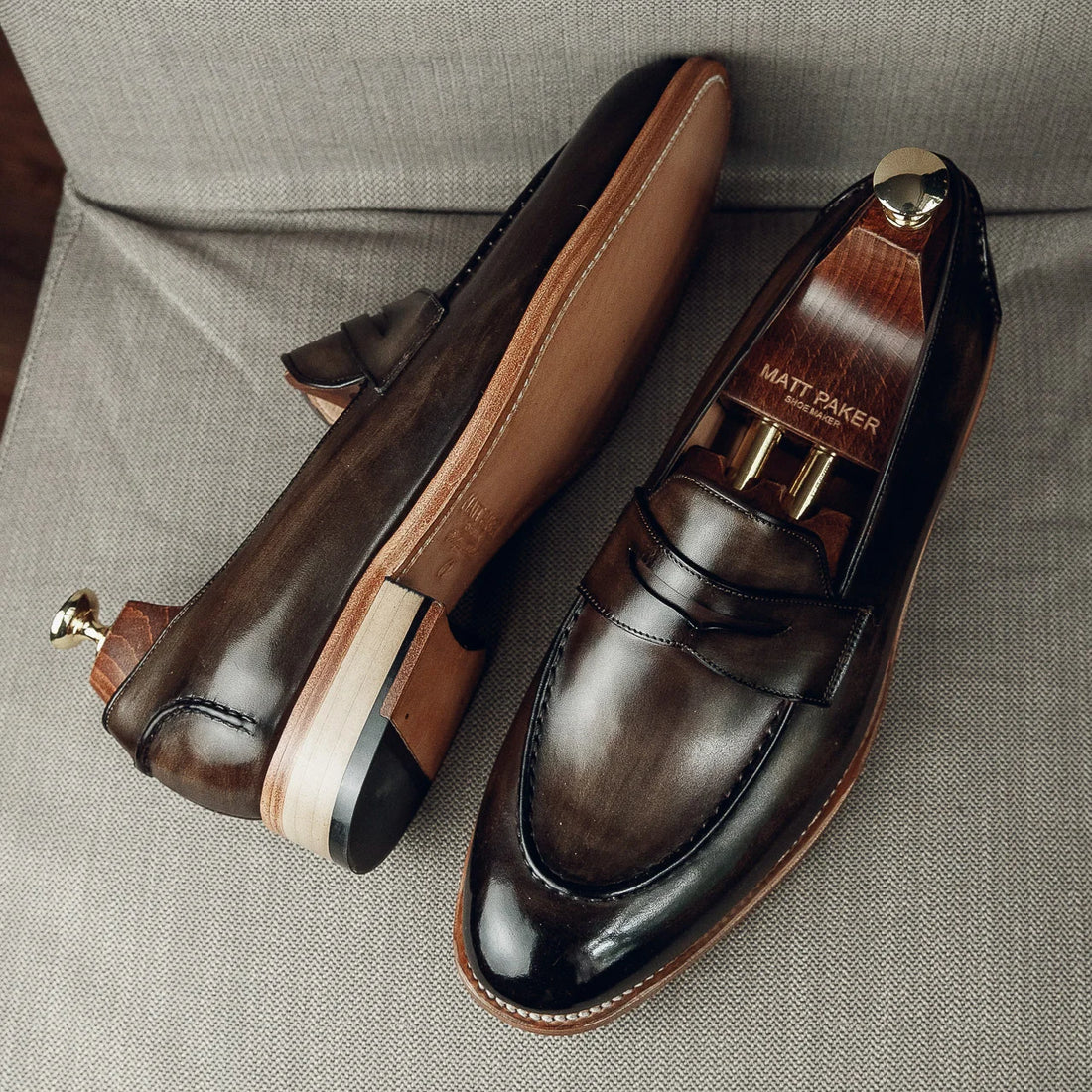 PENNY LOAFERS BROWN | PATINA FINISH