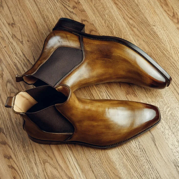 CHELSEA BOOTS YELLOW | PATINA FINISH