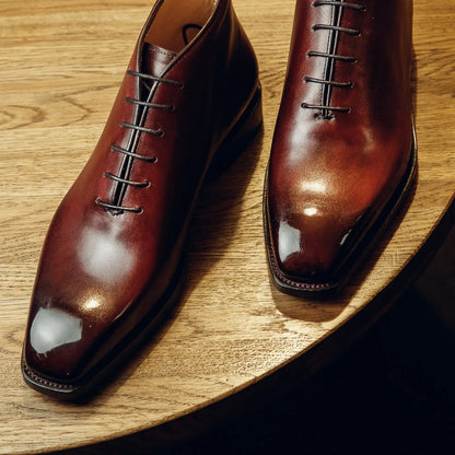 ONE-PIECE RED BOOTS| PATINA FINISH