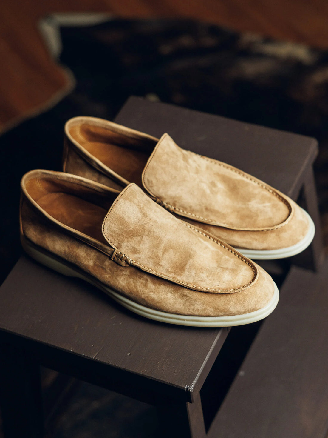 BEIGE LOAFERS SOFT | PATINA SUEDE
