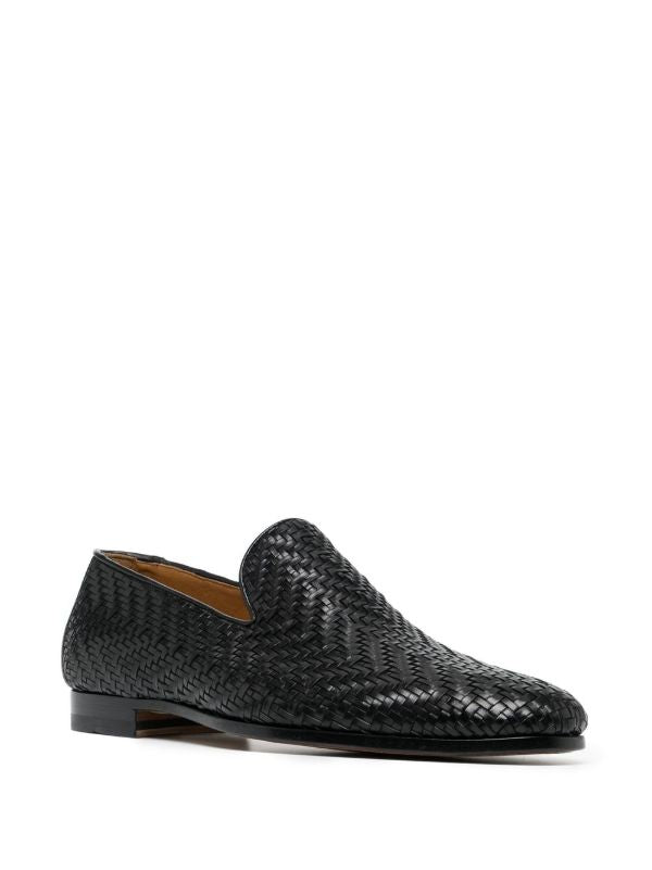 INTERWOVEN | BLACK LEATHER LOAFERS