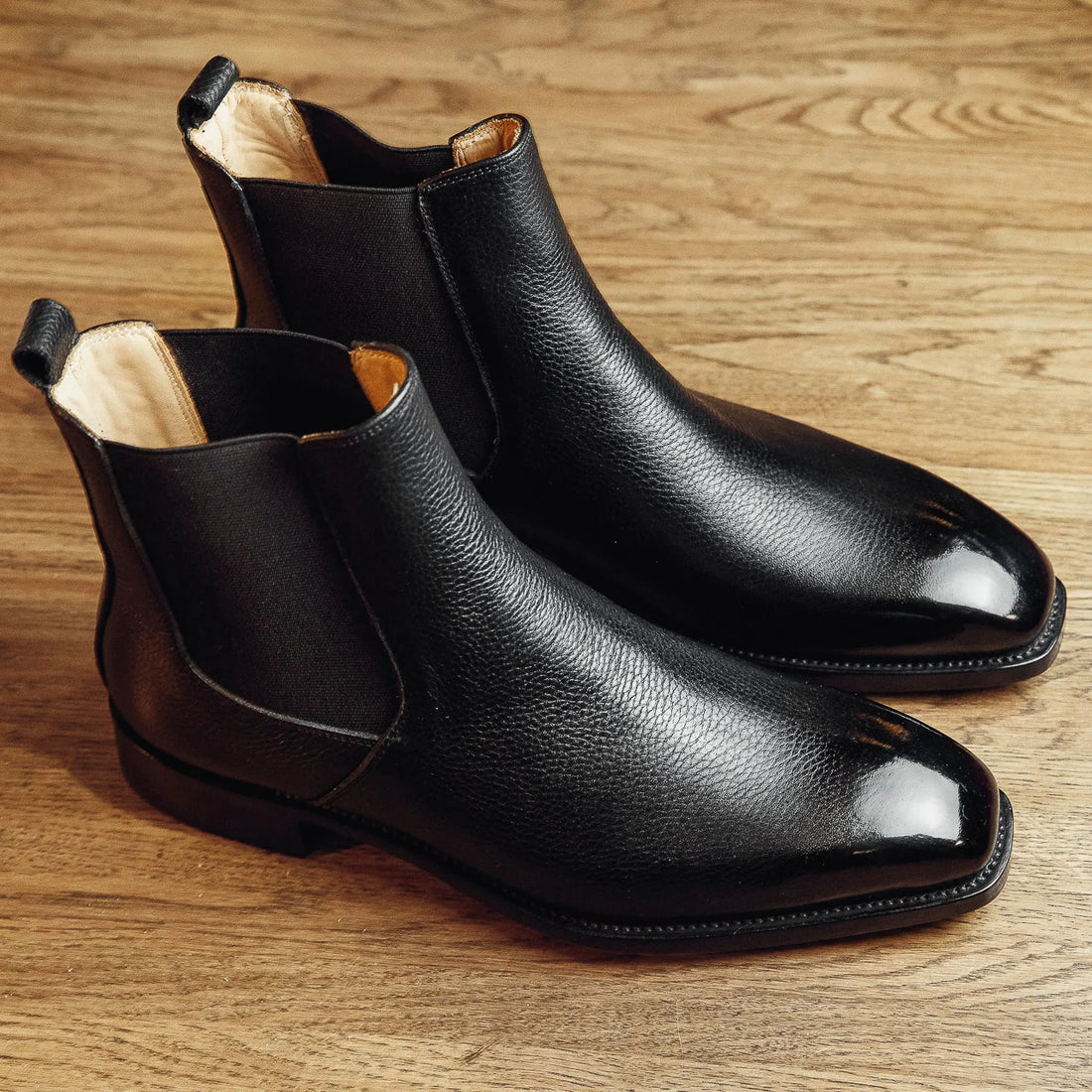 CHELSEA BOOTS BLACK | PATINA FINISH