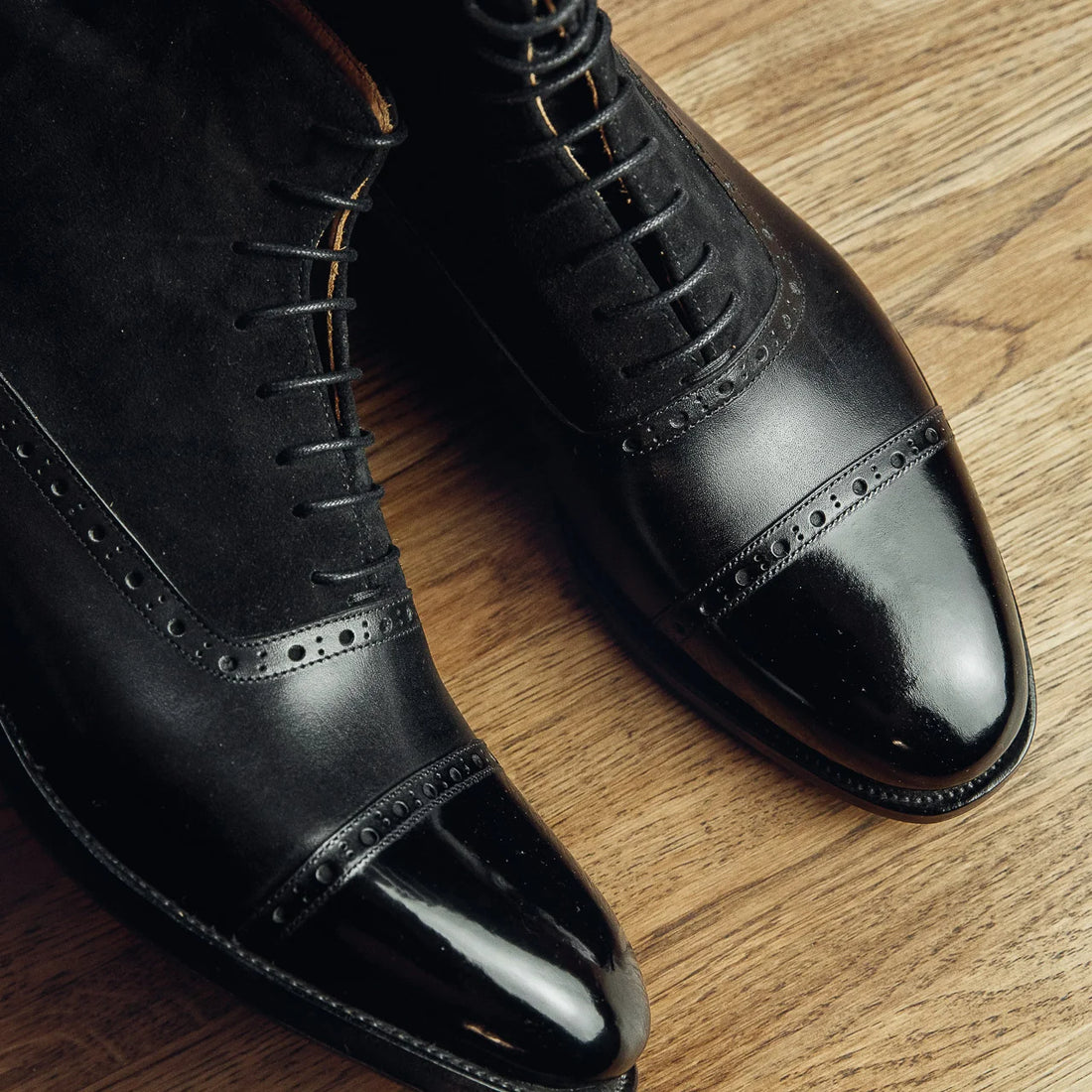 BALMORAL BOOTS BLACK| PATINA FINISH