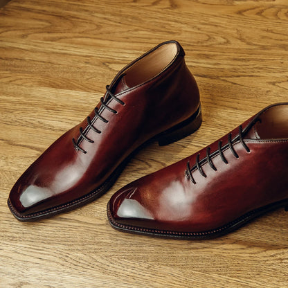 ONE-PIECE RED BOOTS| PATINA FINISH