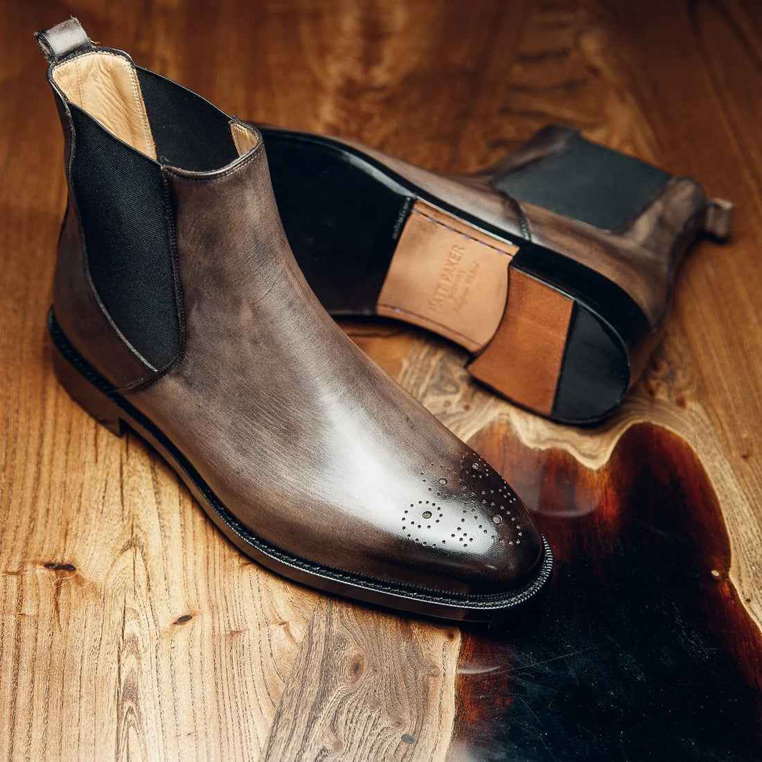 CHELSEA BOOTS OFF WHITE | PATINA FINISH